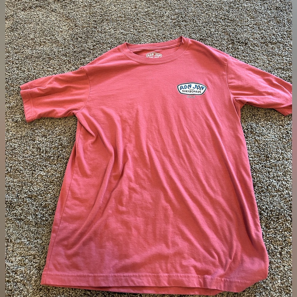 Red/orange oversized Ron Jon shirt